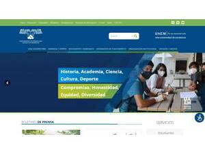 Universidad Autónoma del Estado de Morelos's Website Screenshot