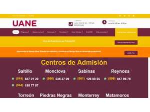 Universidad Autónoma del Noreste's Website Screenshot