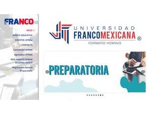 Franco-Mexican University's Website Screenshot