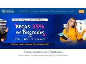 Universidad Mexicana S.C.'s Website Screenshot