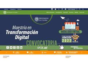 University of Colima's Website Screenshot