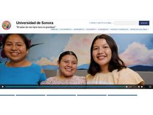 University of Sonora's Website Screenshot