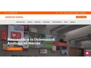 Universidad Anáhuac Mayab's Website Screenshot