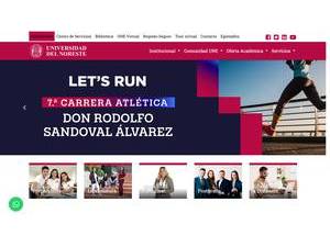 Universidad del Noreste A.C.'s Website Screenshot