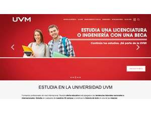 Valle de México University's Website Screenshot