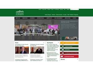 Al Akhawayn University's Website Screenshot