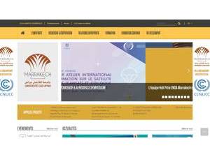 جامعة القاضي عياض's Website Screenshot
