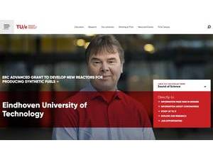 Technische Universiteit Eindhoven's Website Screenshot