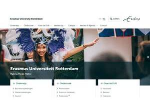 Erasmus University Rotterdam's Website Screenshot