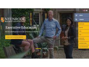 Nyenrode Business Universiteit's Website Screenshot