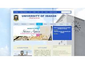University of Ibadan's Website Screenshot