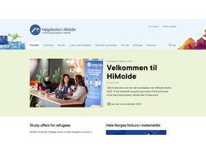 Molde University College's Website Screenshot
