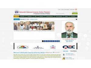 بہاؤالدین زکریا یونیورسٹی's Website Screenshot
