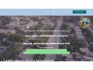 Shah Abdul Latif University's Website Screenshot