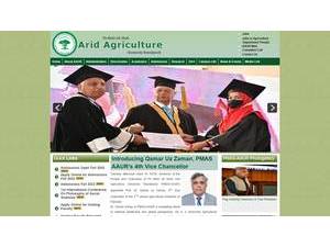 Pir Mehr Ali Shah Arid Agriculture University's Website Screenshot