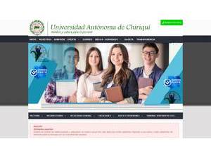 Universidad Autonoma de Chiriqui's Website Screenshot