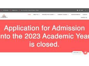 Pacific Adventist University's Website Screenshot