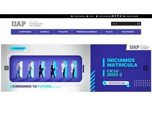 Alas Peruanas University's Website Screenshot