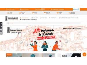 Universidad Nacional Federico Villarreal's Website Screenshot