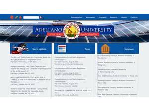 Arellano University's Website Screenshot
