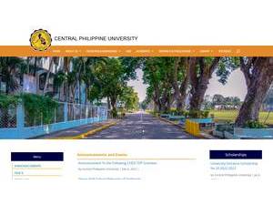 Central Philippine University's Website Screenshot
