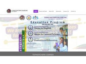 Davao Doctors College's Website Screenshot
