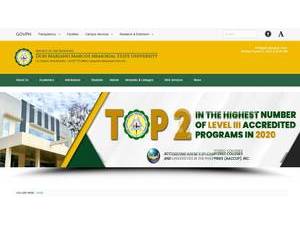 Don Mariano Marcos Memorial State University's Website Screenshot