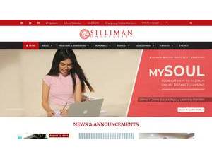 Silliman University's Website Screenshot