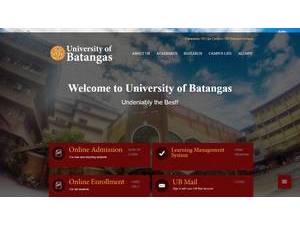 University of Batangas's Website Screenshot
