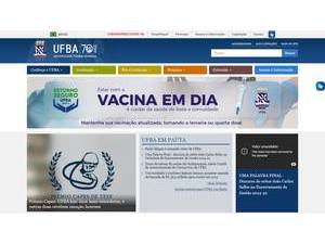 Federal University of Bahia's Website Screenshot
