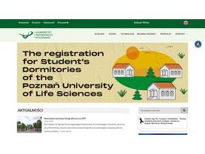 Uniwersytet Przyrodniczy w Poznaniu's Website Screenshot