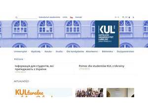 The John Paul II Catholic University of Lublin's Website Screenshot