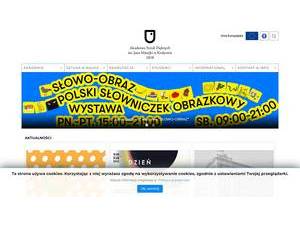 Jan Matejko Academy of Fine Arts in Cracow's Website Screenshot