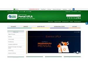 Federal University of Lavras's Website Screenshot