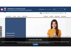University of the National Education Commission, Krakow's Website Screenshot