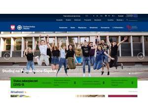 Silesian University of Technology's Website Screenshot
