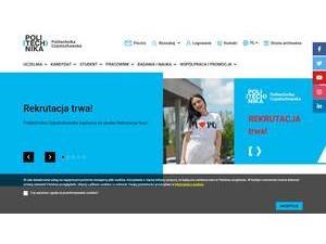 Czestochowa University of Technology's Website Screenshot