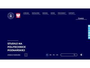 Poznan University of Technology's Website Screenshot