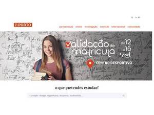 Polytechnic Institute of Porto's Website Screenshot