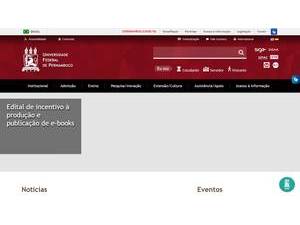 Universidade Federal de Pernambuco's Website Screenshot