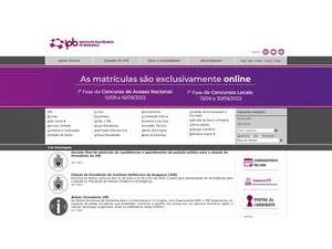 Polytechnic Institute of Bragança's Website Screenshot