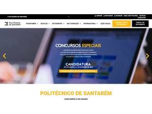 Polytechnic Institute of Santarém's Website Screenshot