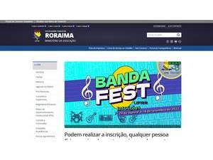 Universidade Federal de Roraima's Website Screenshot