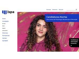 ISPA - Instituto Universitário de Ciências Psicológicas, Sociais e da Vida's Website Screenshot