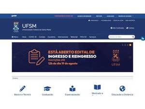 Federal University of Santa Maria's Website Screenshot