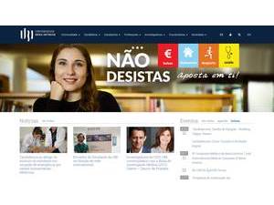 University of Beira Interior's Website Screenshot
