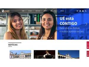 University of Évora's Website Screenshot