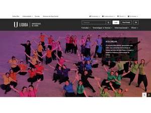 University of Lisbon's Website Screenshot