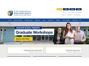 Polytechnic University of Puerto Rico's Website Screenshot