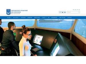 Constanta Maritime University's Website Screenshot
